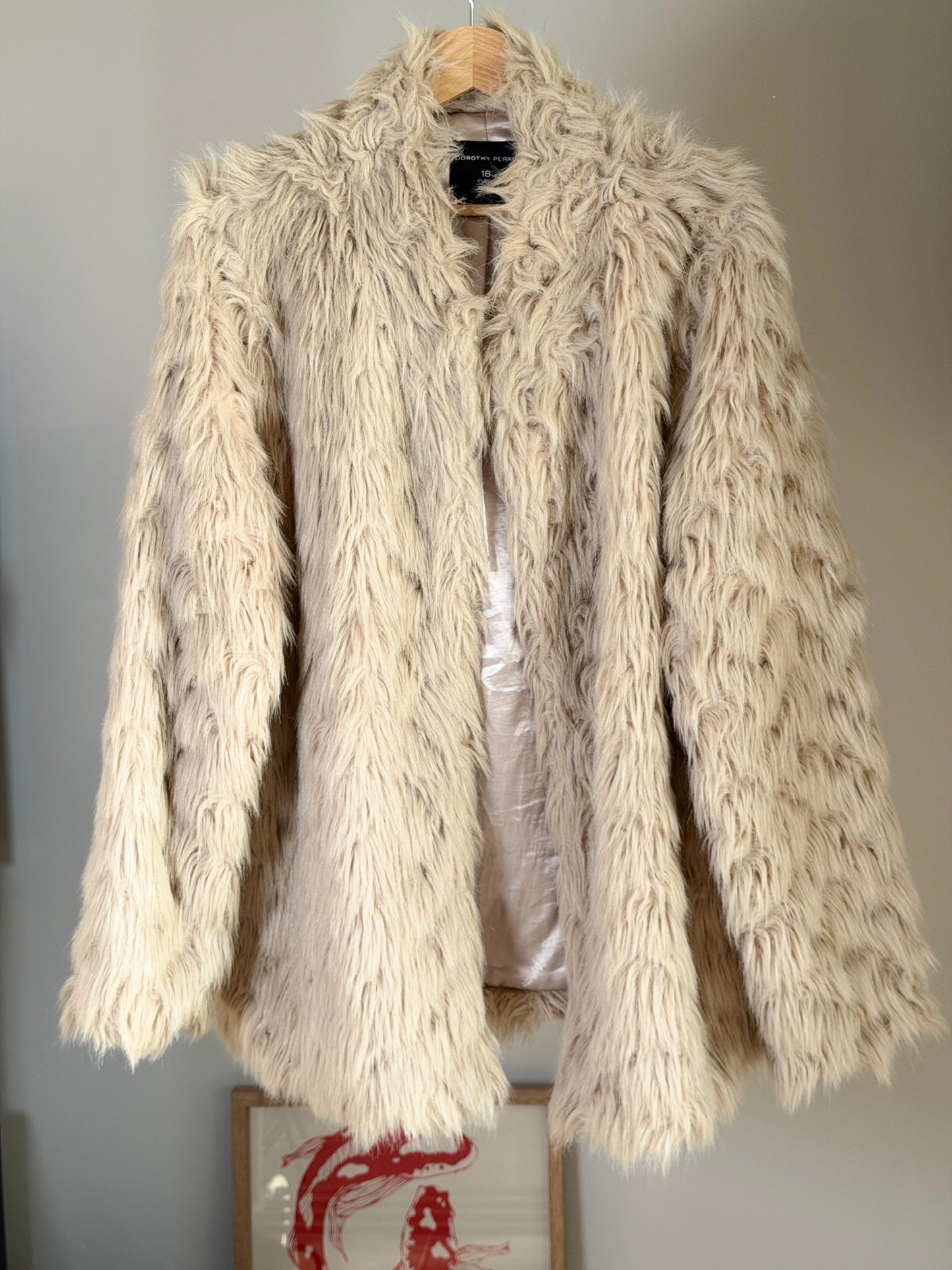 Stylish faux fur jacket from Dorothy Perkins