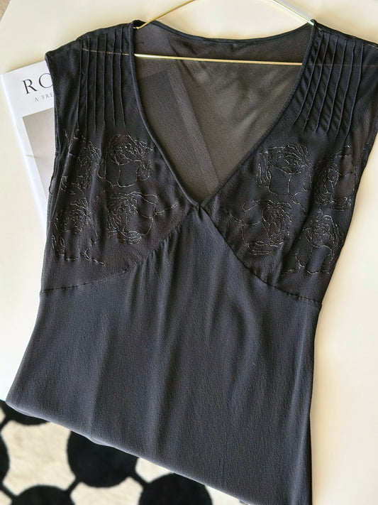 Vintage sheer midi dress from 90s