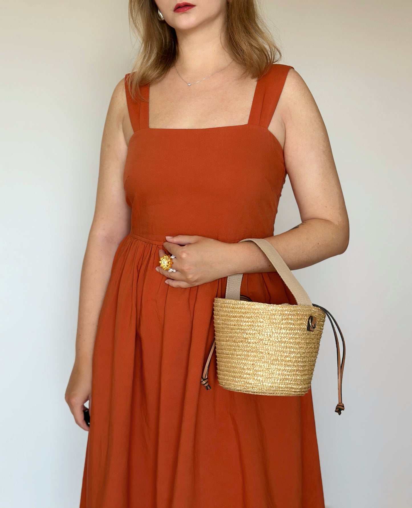 Amazing midi linen blend dress Uniqlo