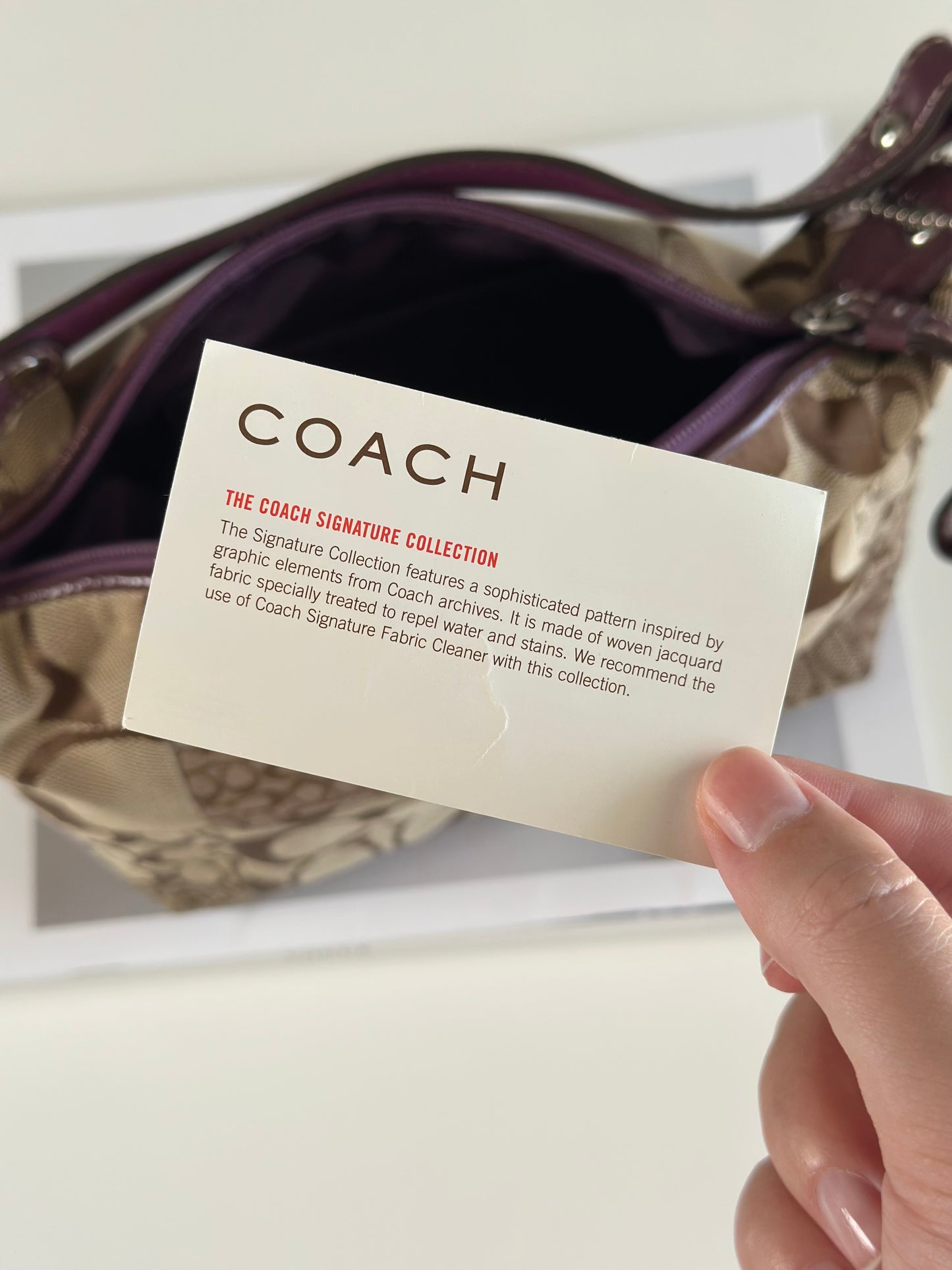 Authentic vintage Coach bag from the Signature Collection
