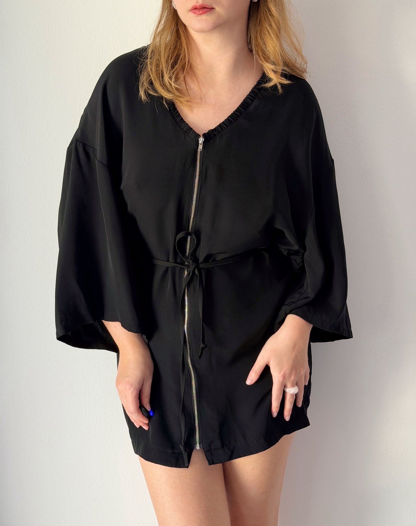 Vintage black silk dress by Acne Studios (2000s)