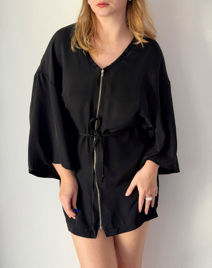Vintage black silk dress by Acne Studios (2000s)