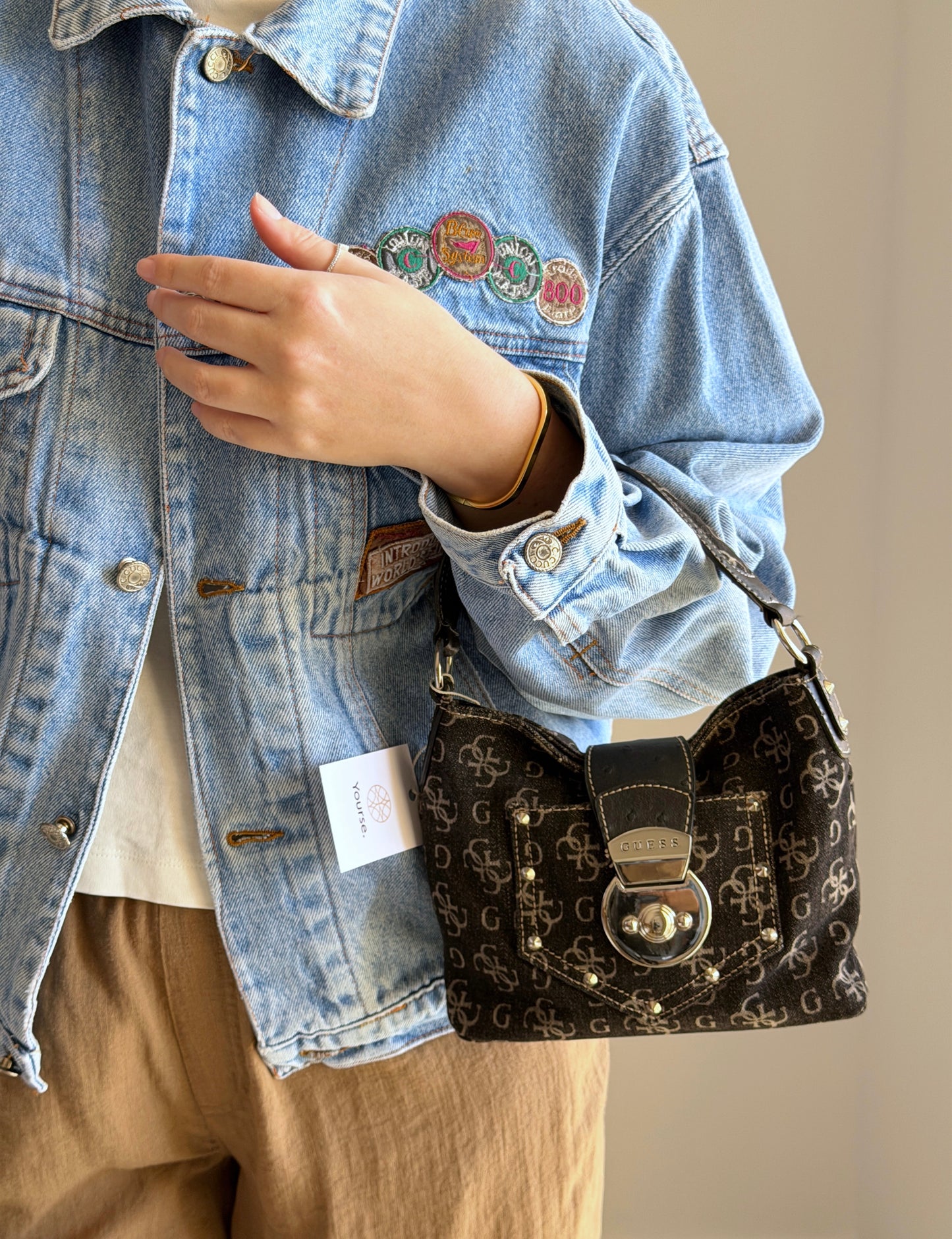 Vintage Guess monogram bag