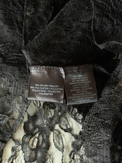 Sophisticated black lace blouse by Yessica