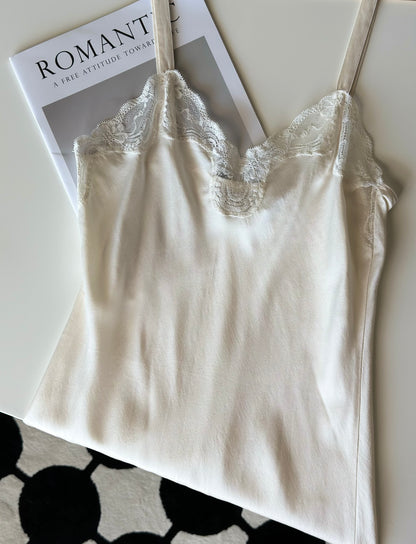 Romantic vintage silk camisole by Emanuelle