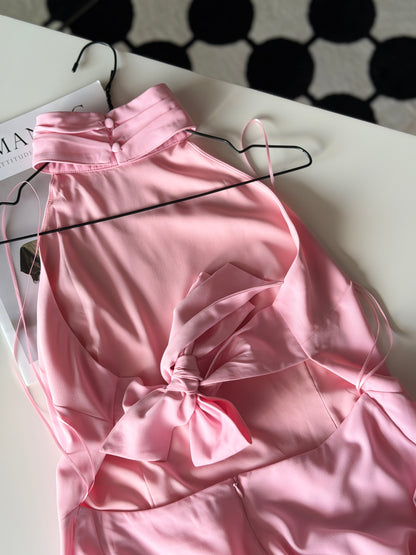 Romantic pink midi/maxi dress by Pretty Lavish