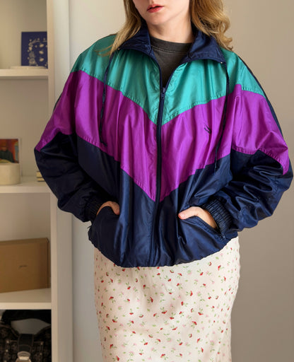 Vintage colour-block windbreaker Rombo