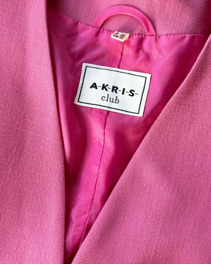 Stunning vintage lapeless blazer by Akris (Swiss luxury brand)