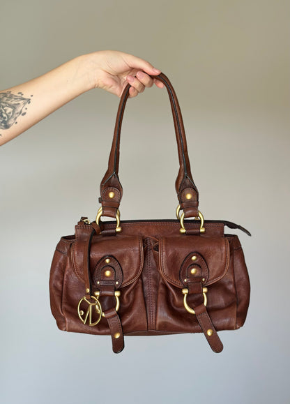 Incredible vintage leather bag by Coccinelle