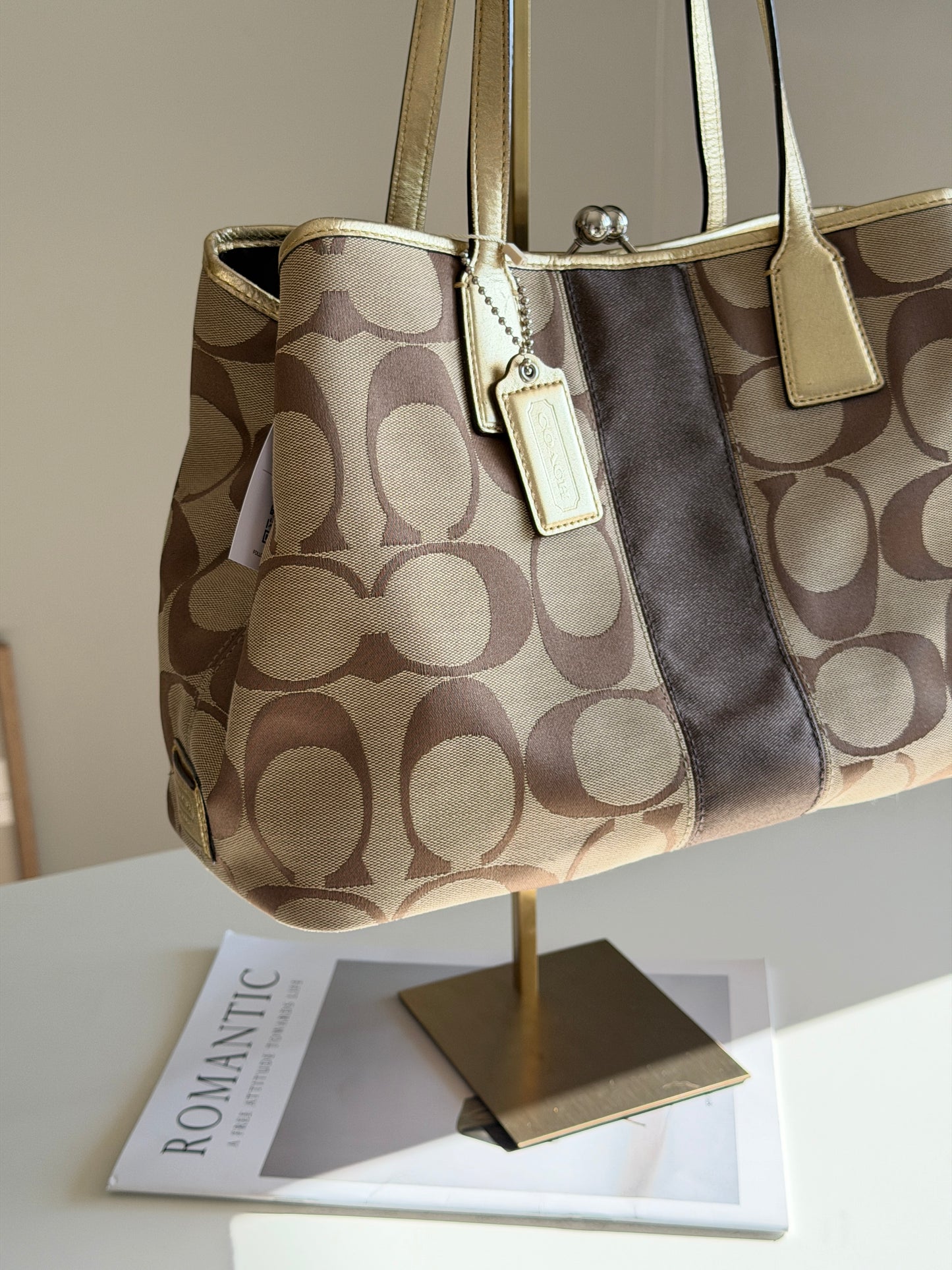 Vintage authentic Coach tote bag