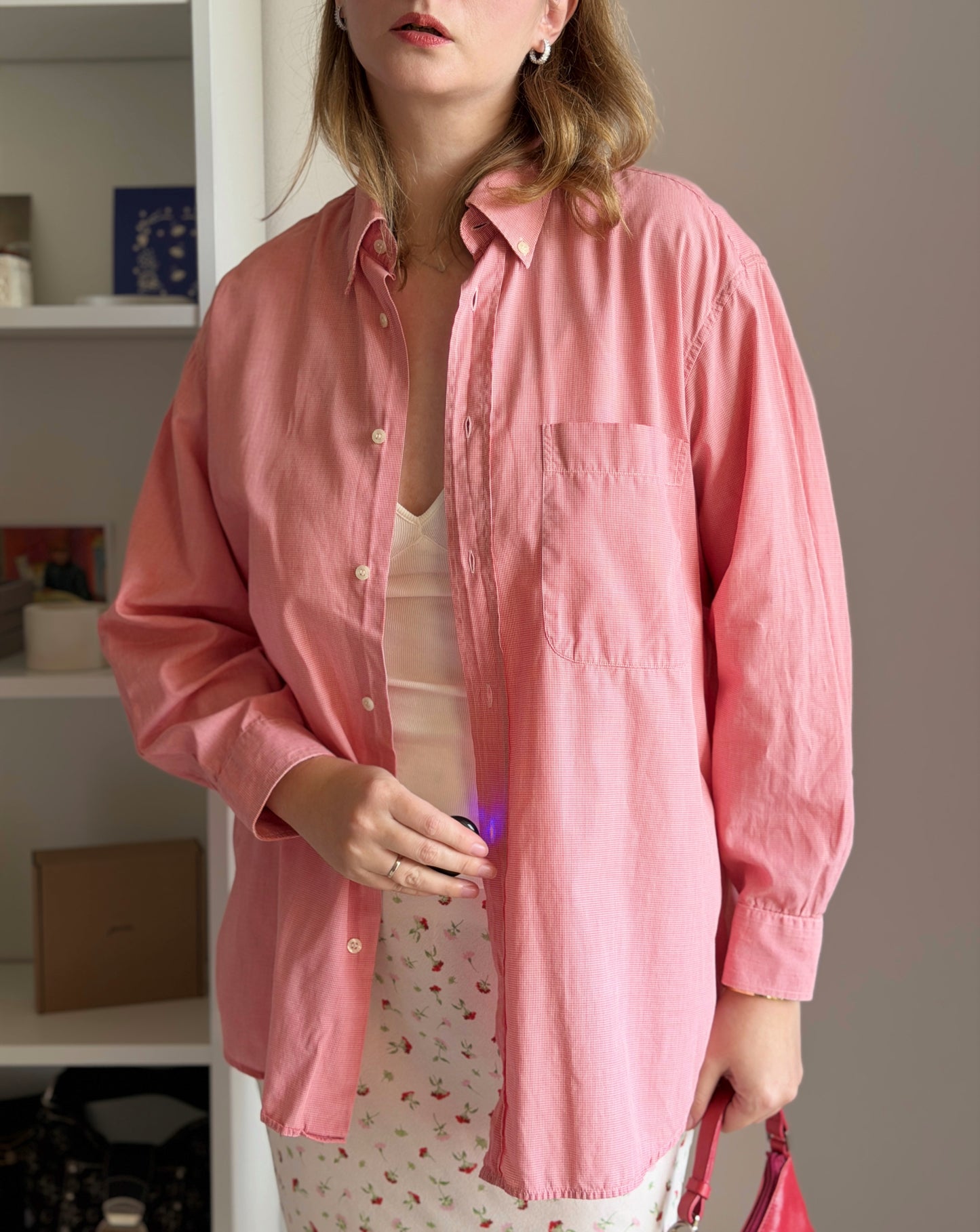 Cacharel cotton coral shirt