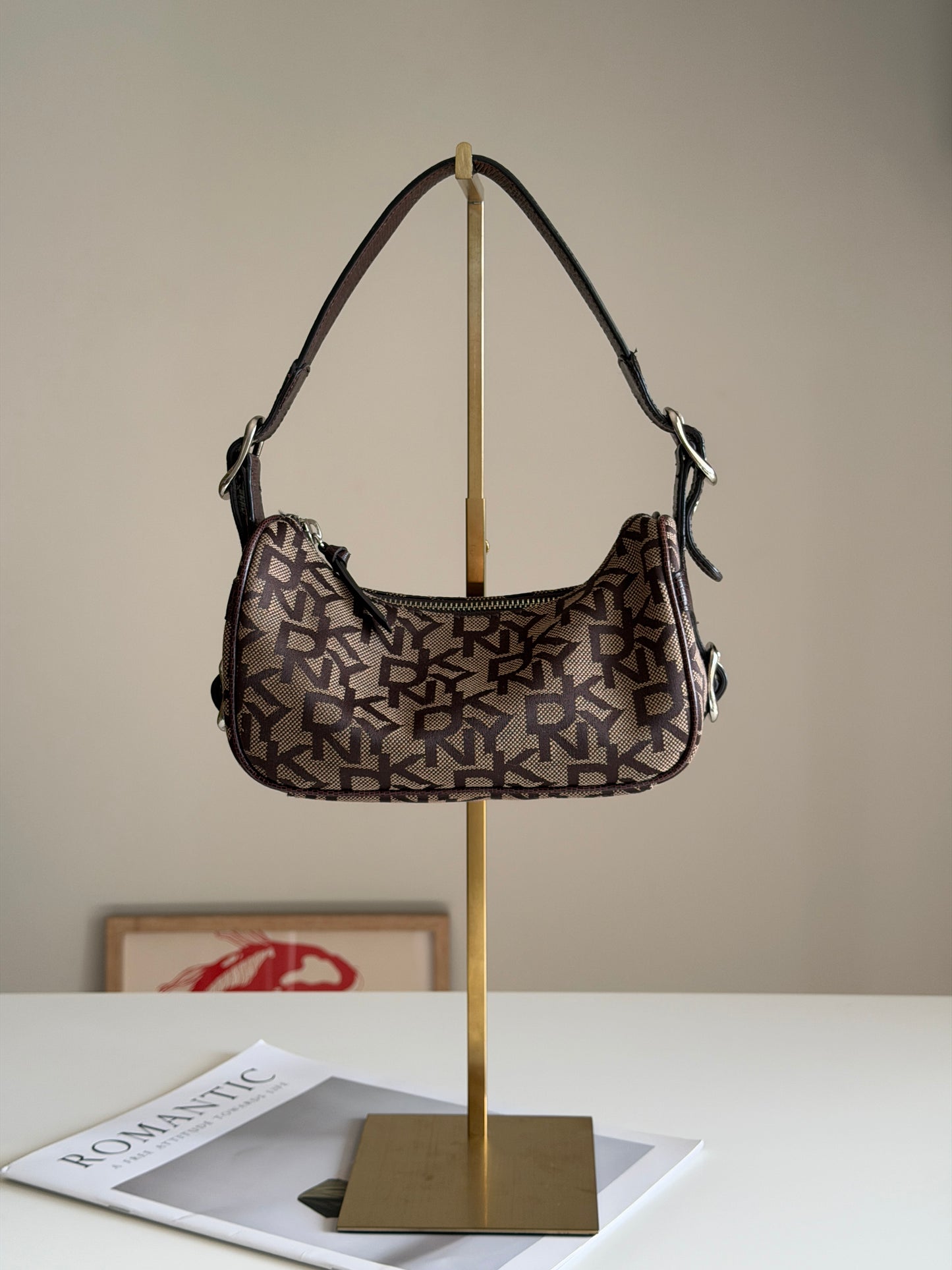 Lovely vintage DKNY brown bag