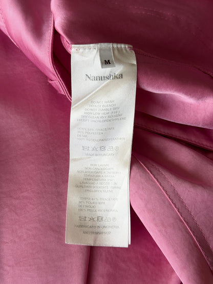 Pink satin trousers Nanushka