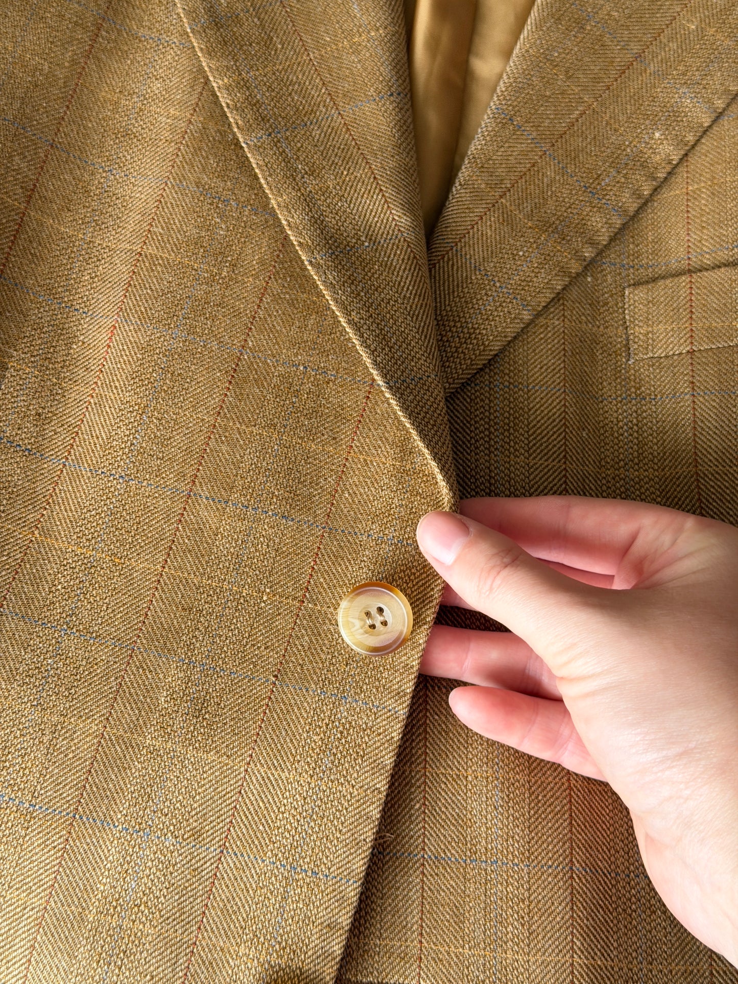 Vintage blazer DAKS in a rich mustard tone