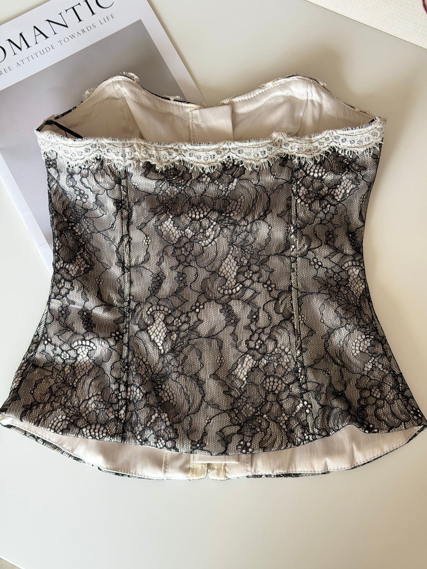 Vintage lace corset