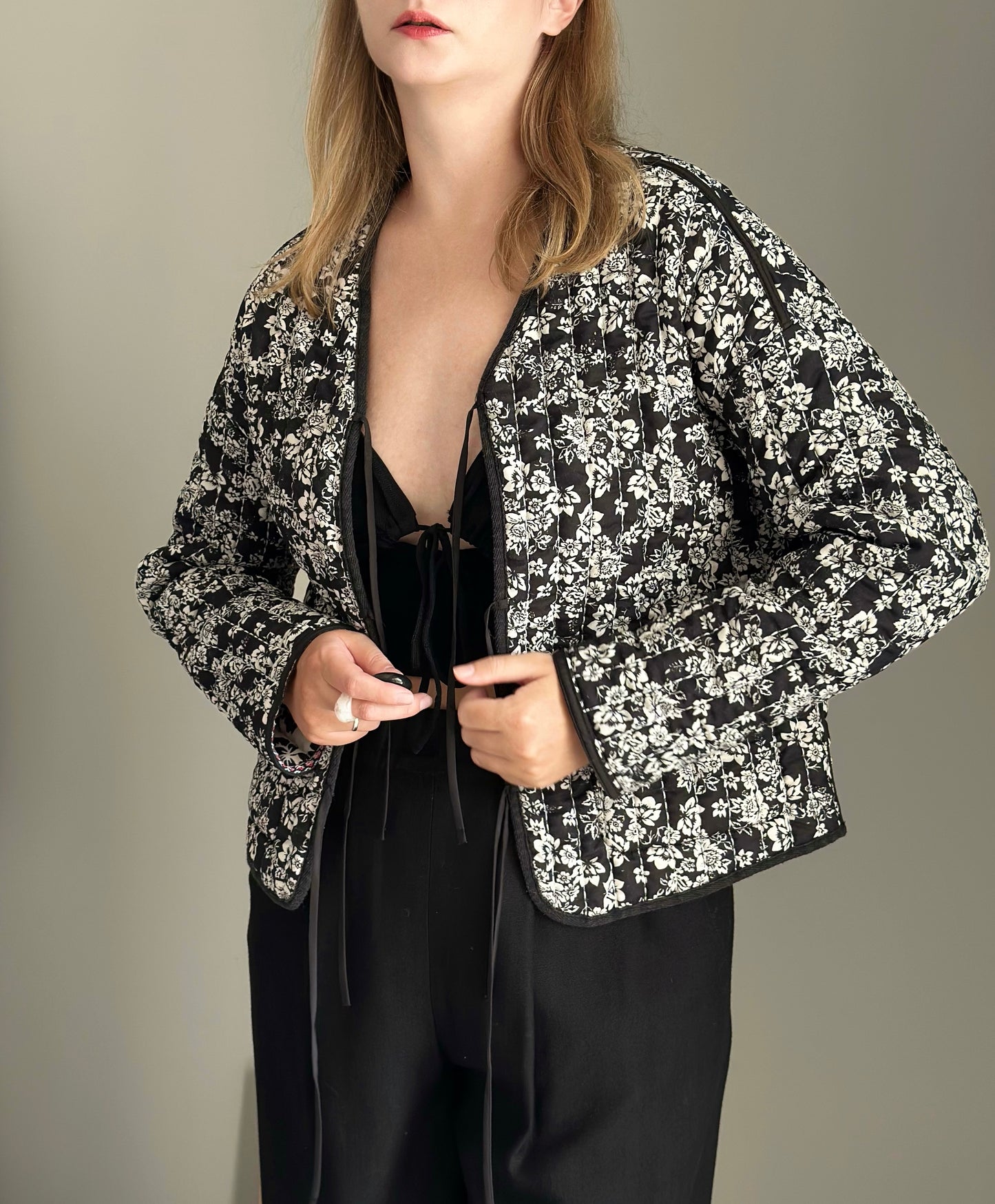 Standout quilted two-sided jacket