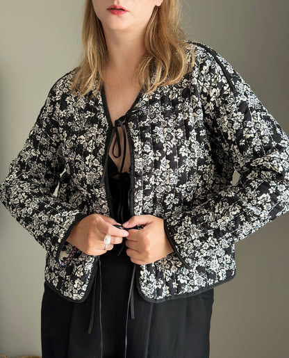 Standout quilted two-sided jacket