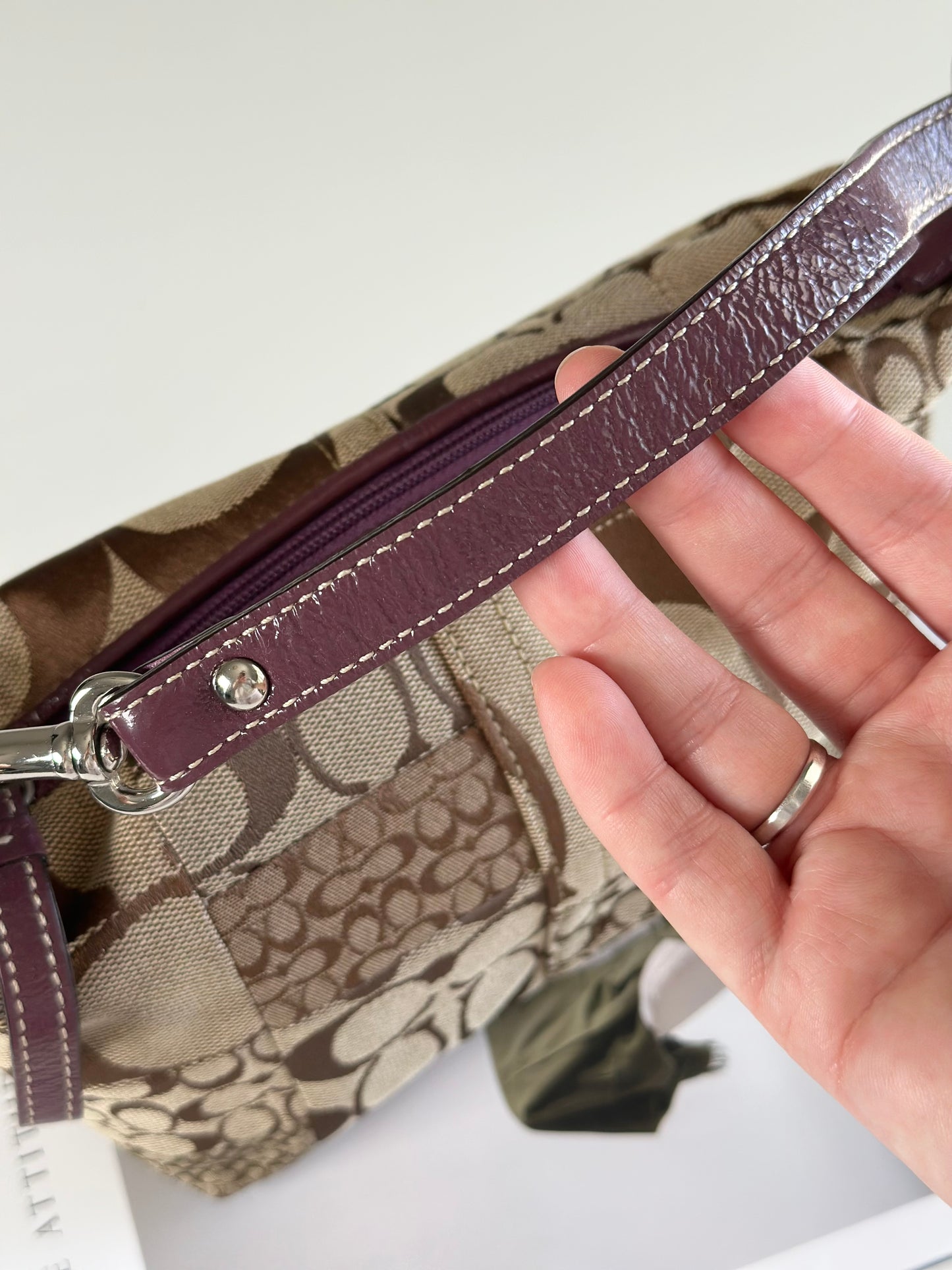 Authentic vintage Coach bag from the Signature Collection