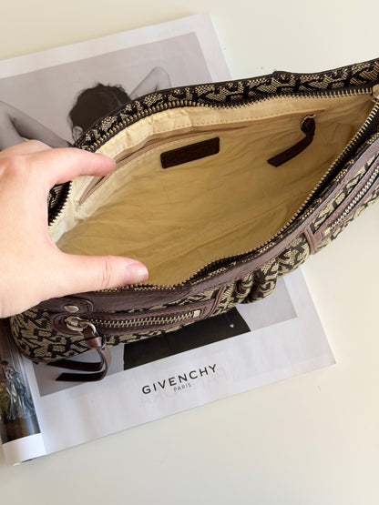 Vintage brown DKNY baguette bag
