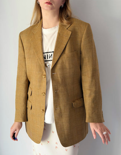 Vintage blazer DAKS in a rich mustard tone