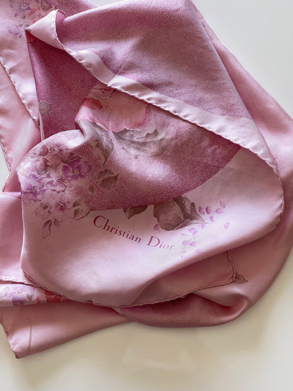 Stunning authentic vintage Christian Dior silk scarf 🌸