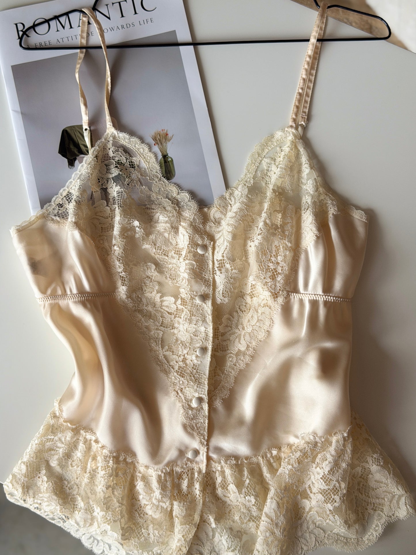Vintage delicate lace camisole