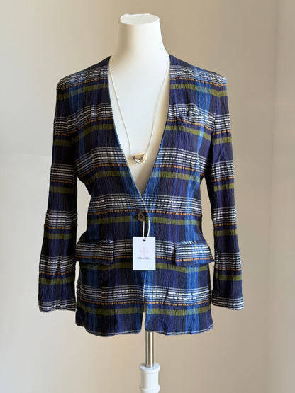 Rare Japanese vintage plaid blazer