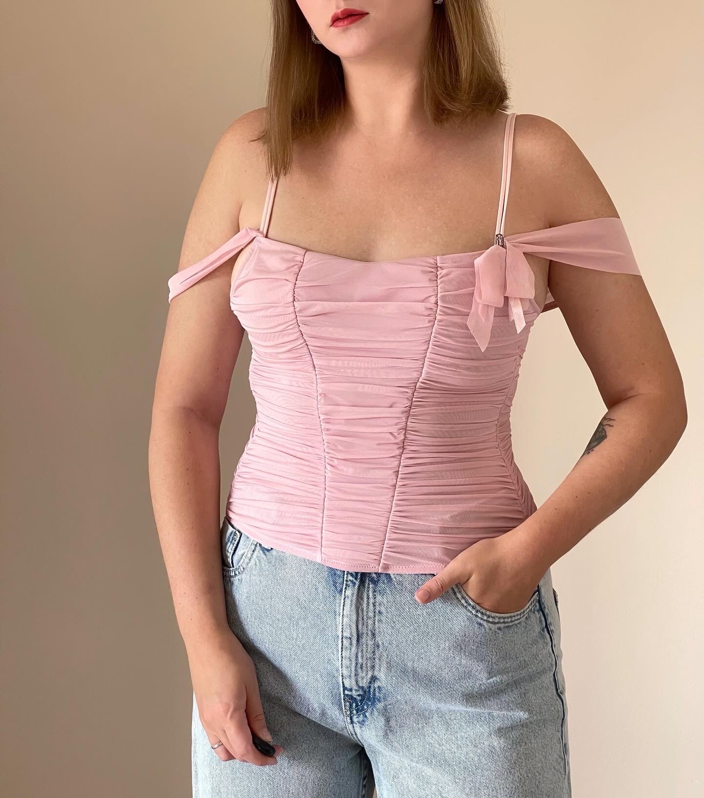 Beautiful pink corset top Ann Summers