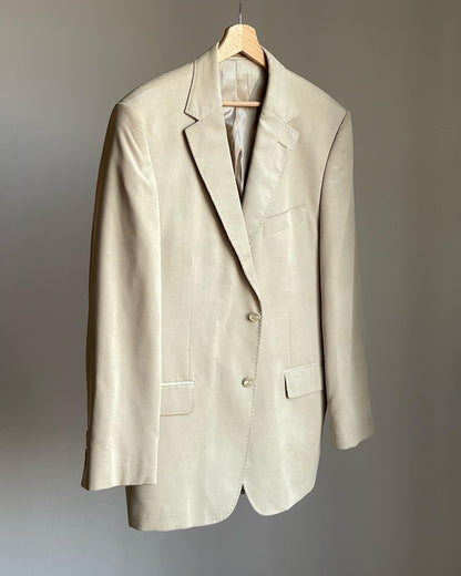 Vintage corduroy blazer in light beige color