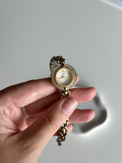 Vintage Anne Klein II watch with a stylish two-tone design