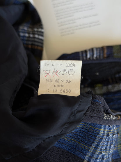 Rare Japanese vintage plaid blazer