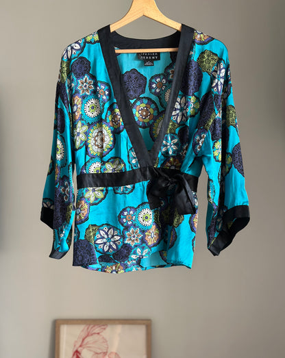 Vintage silk kimono blouse by Spenser Jeremy