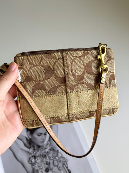 Vintage Coach mini wristlet