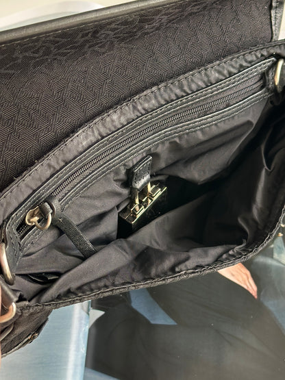 Chic vintage DKNY baguette black bag
