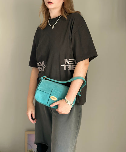 Lovely vintage suede shoulder bag