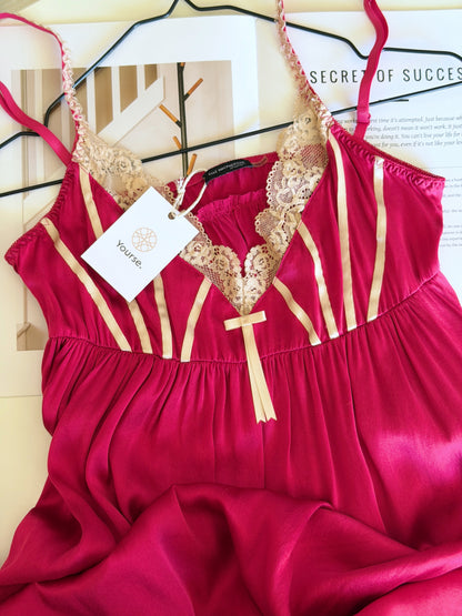Vintage silk slip mini dress