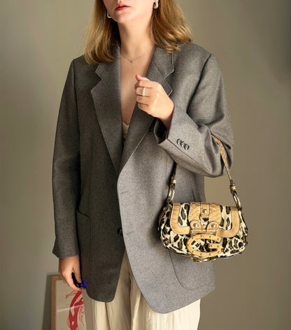 Iconic vintage Guess bag with leopard print