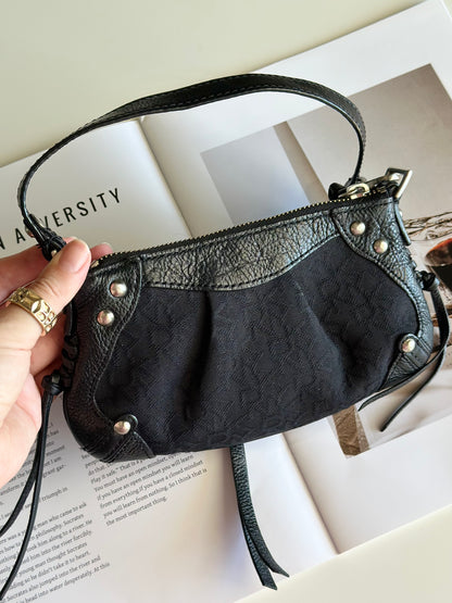 Vintage DKNY statement mini black bag