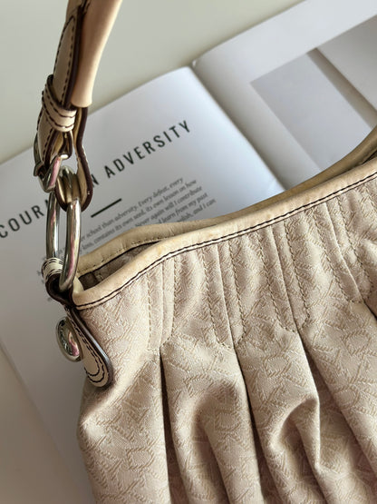 Classic late 90s/Y2K hobo beige bag by DKNY