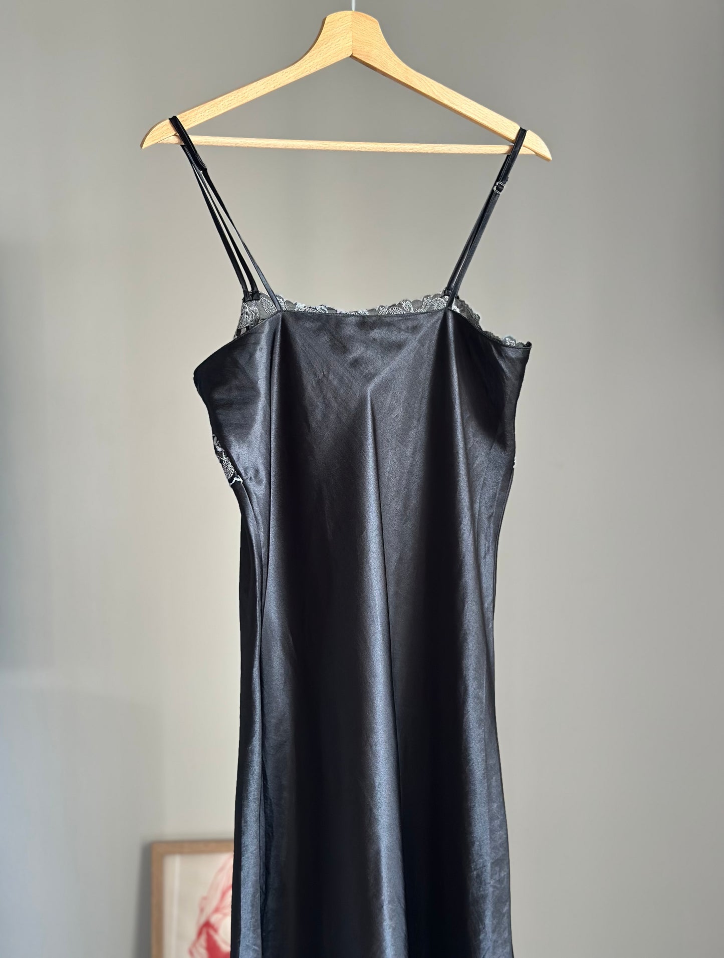 Vintage satin lingerie dress