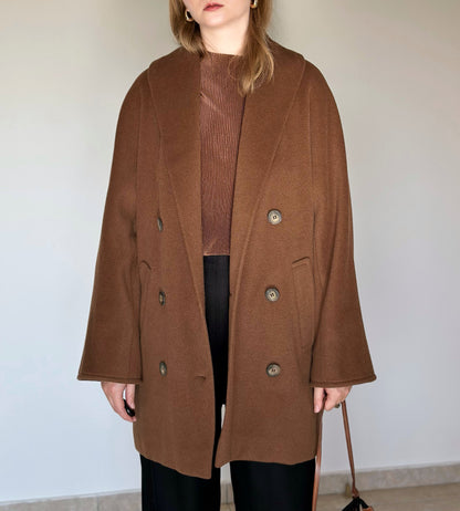 Elegant vintage wool-cashmere coat