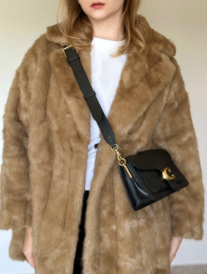 Charming vintage faux fur coat