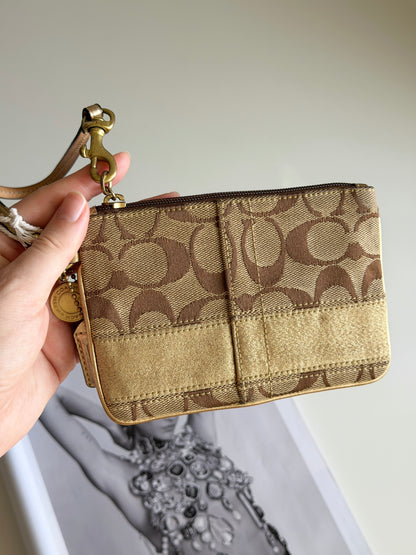 Vintage Coach mini wristlet