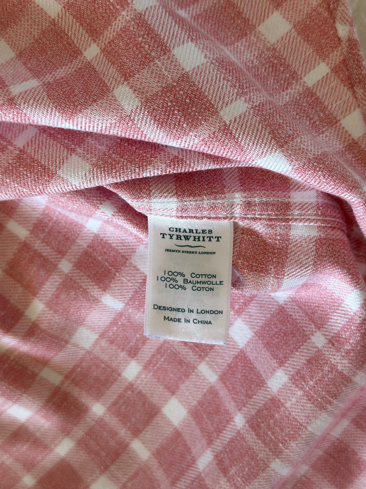 Amazing vintage pink plaid shirt