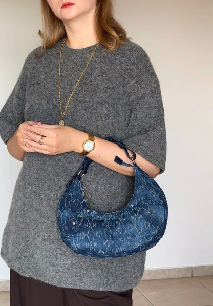 Stylish shoulder denim bag