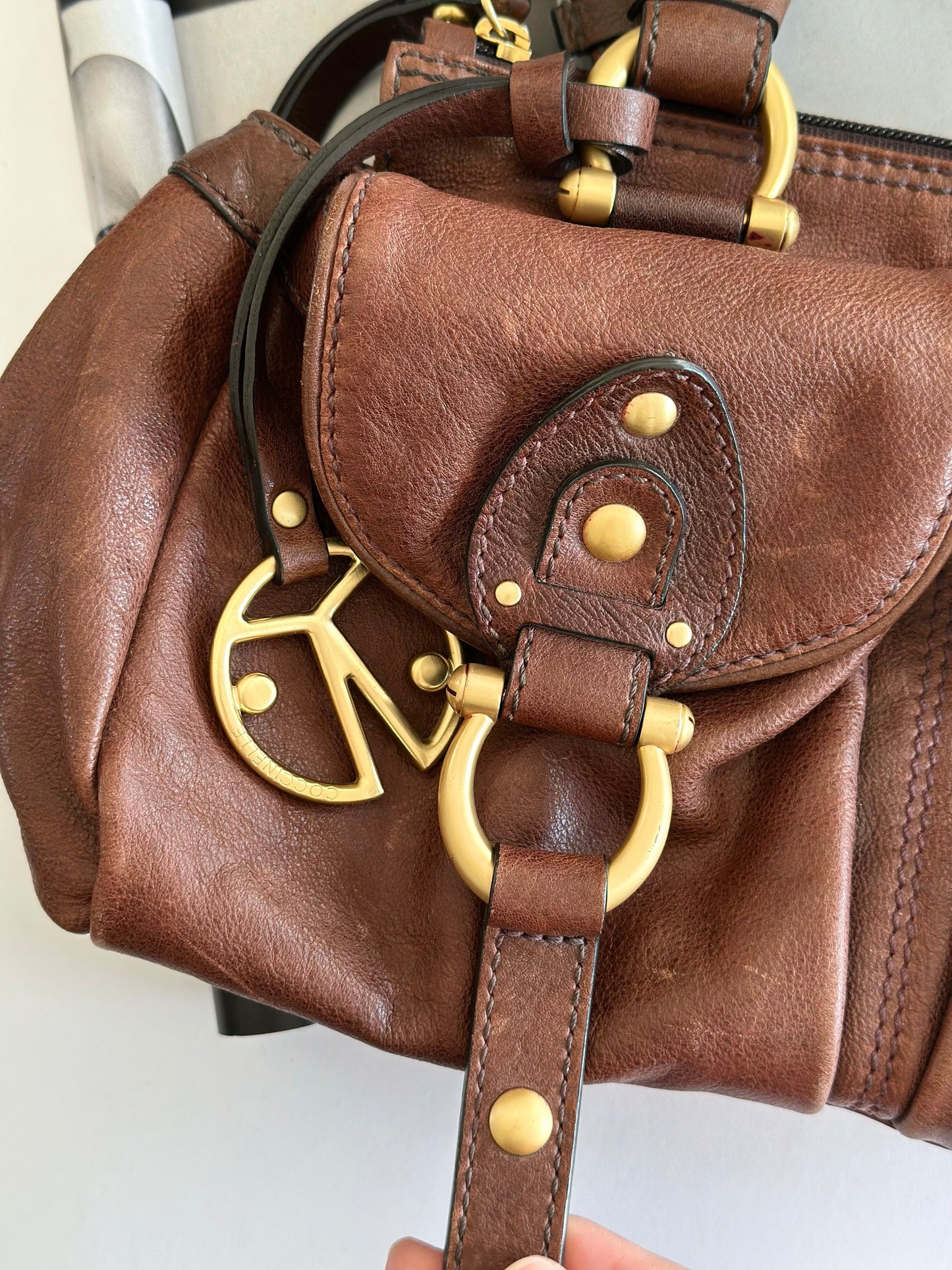 Incredible vintage leather bag by Coccinelle