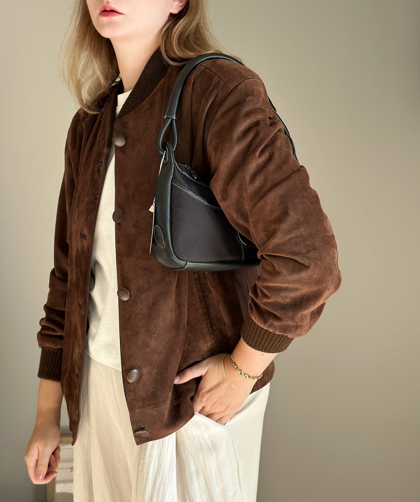 Chic vintage black bag by Escada Sport