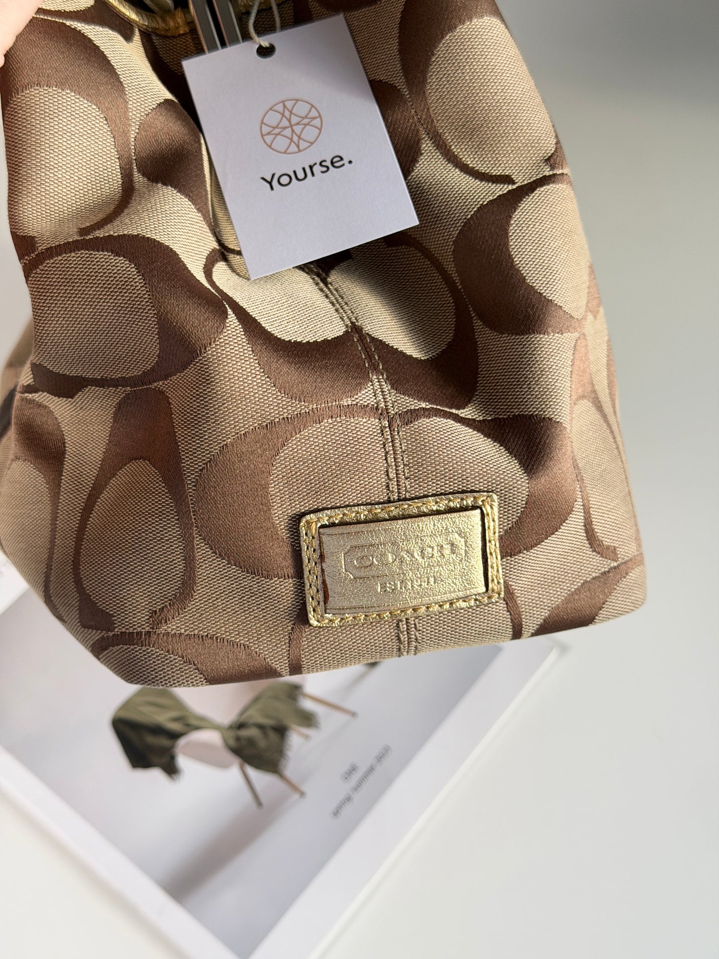 Vintage authentic Coach tote bag