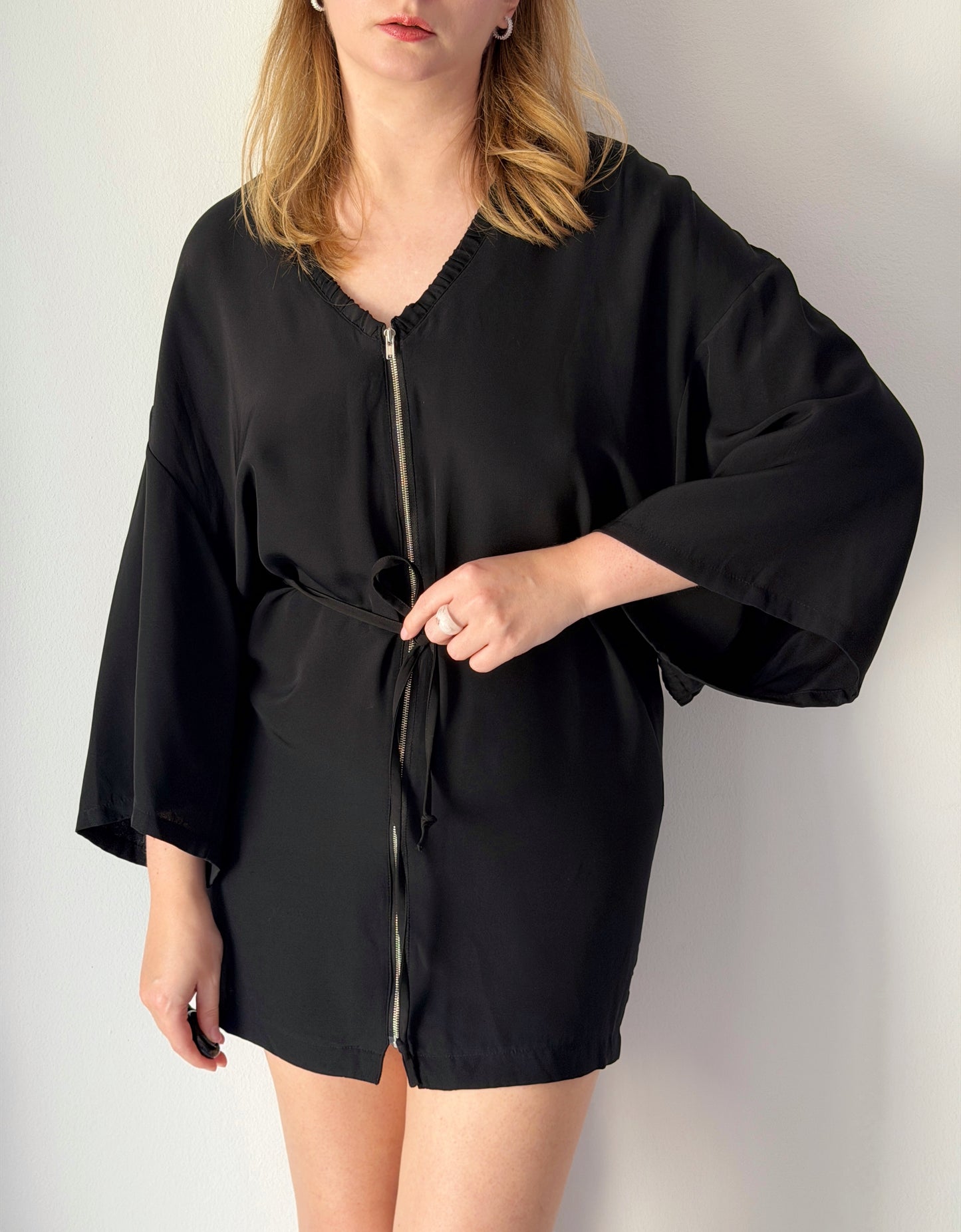 Vintage black silk dress by Acne Studios (2000s)