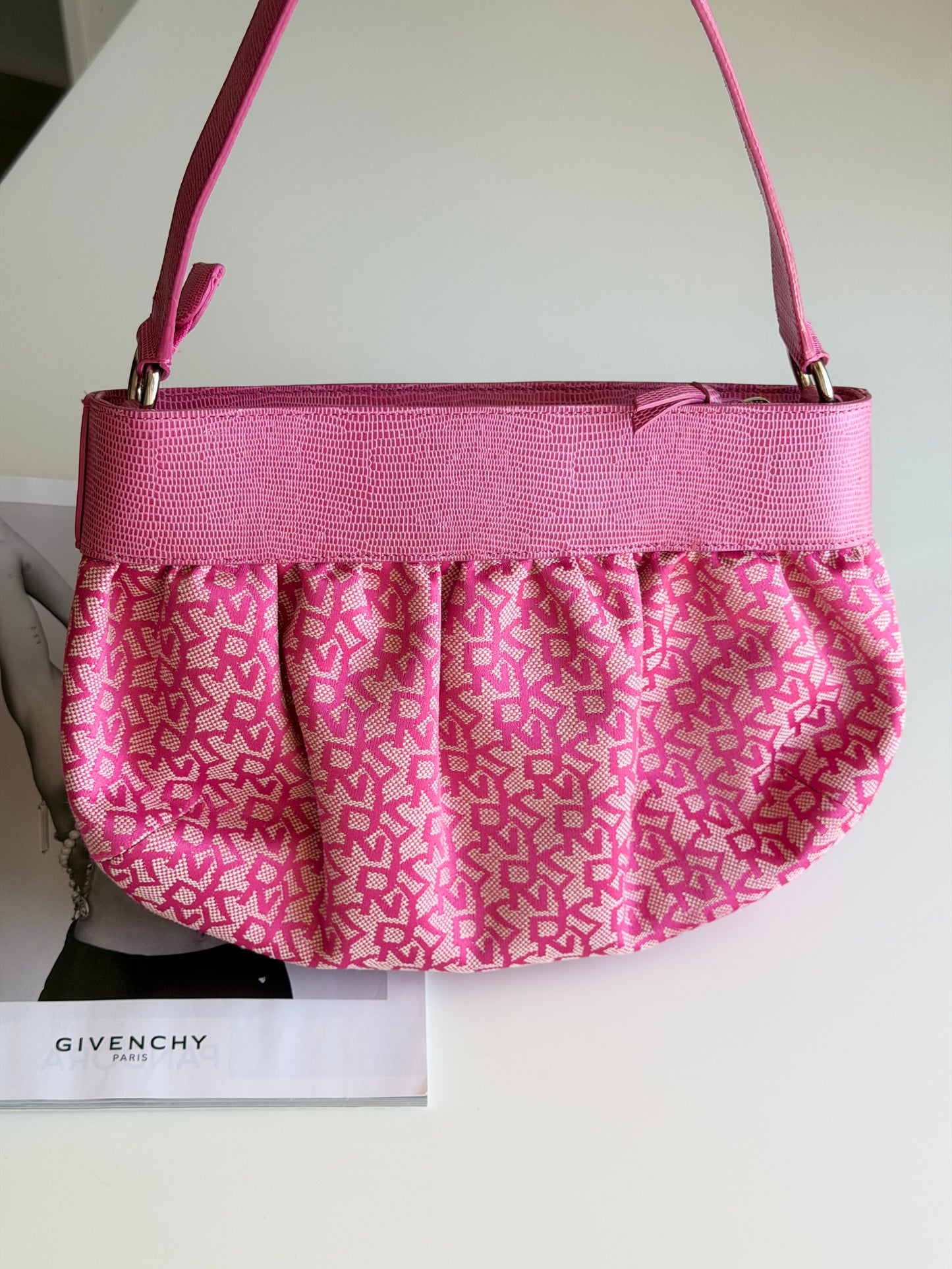 Vintage DKNY pink shoulder bag
